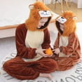 thumbnail image 2 of Animal Kigurumi Lion Cartoon Suit Women Pajama Anime Onesies For Adult Men Onsie Boy Girls Pijamas Fleece One-Piece Bodysuit, 2 of 6