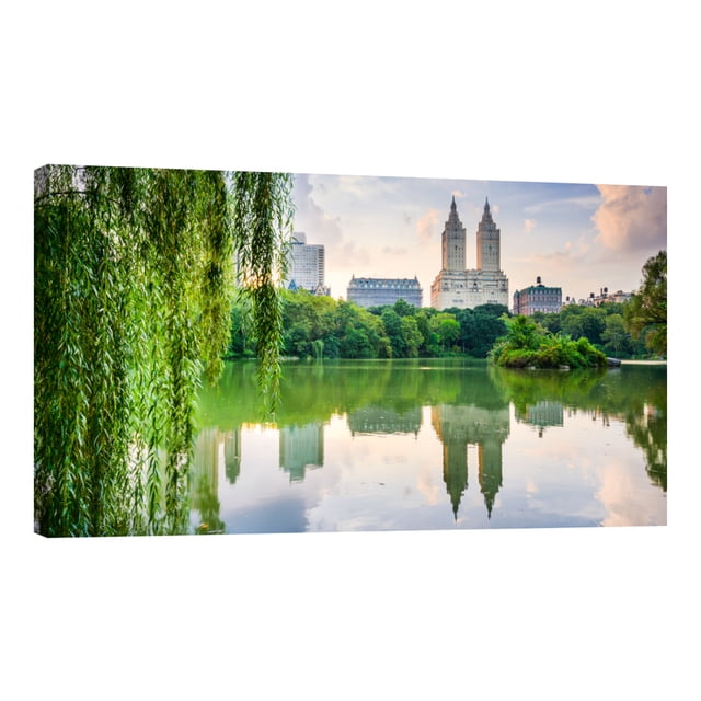 Cuadro Decorativo Nueva York Lago Central Park Planta Canvas Revolution Cuadro 120 x 60 cm