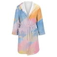 thumbnail image 4 of Jindong Robes en Peluche pour Femmes Robe en Polaire Longue Chaude Peignoir de Bain Veste de Détente Imprimée Robe de Confort Robes pour Femmes, 4 of 5