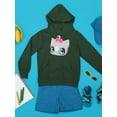 thumbnail image 3 of Cute Cat With Bow Hoodie Juniors -Image by Shutterstock,  x-Large, 3 of 4
