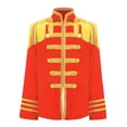 thumbnail image 6 of Aislor Kids Boys Girls Hippie Disco Long Sleeve Tassels 1960s British Pop-Star Jacket Red 12, 6 of 7