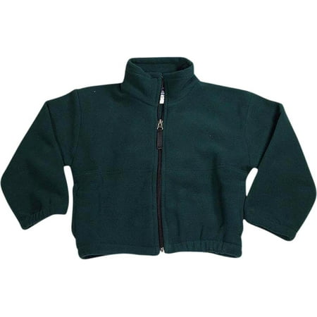 Kaynee - Little Boys Long Sleeve Fleece Zip Jacket GREEN / 10/12