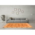 thumbnail image 3 of Ahgly Company Indoor Rectangle Abstract Orange Modern Area Rugs, 4' x 6', 3 of 4