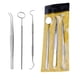 thumbnail image 2 of Herramientas dentales, limpiador de placas raspadoras de acero inoxidable, juego de herramientas para el cuidado bucal con escáner de palillos de dientes, con estuche, 2 of 5