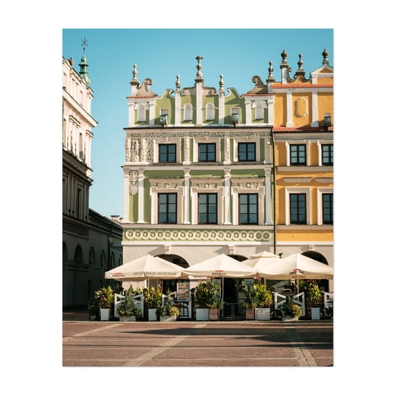 Great Market Square, Zamość 01 - Zamość Lubelskie Poland Photography Unframed Wall Art Print 8 x 10 inches