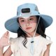 thumbnail image 3 of Sombrero con ventilador solar para niños | Recargable por USB y con luz solar | Refrigeración ajustable de 3 velocidades | Visera ligera para jugar al aire libre, pescar y viajar, 3 of 3