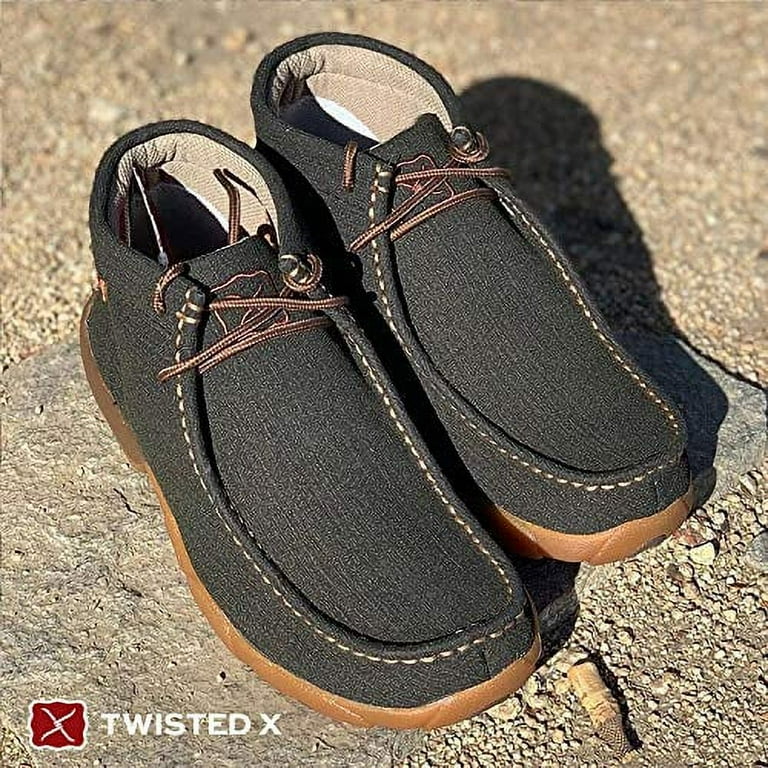 TWISTED X Men s Driving Moccasins Color Distressed Saddle Neon