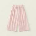 thumbnail image 2 of Ashirexll Wide Leg Pants, Summer Pants, Girls Pants 3-14Y Loose Mid Waist Wide Leg Pants Casual Summer Trousers for Children, 2 of 7
