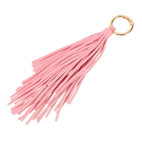 Raindrops tassel bag charm Keychain Fashion PU Leather Bag Attachment Women Birthday