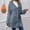Navy, variant on Goodtrade8 Jackets for Women Fleece Button Warm Casual Hooded Solid Color Long Sleeve Women Winter Tops
