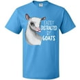 thumbnail image 3 of Inktastic Easily Distracted by Goats Cute Goat T-Shirt, 3 of 5