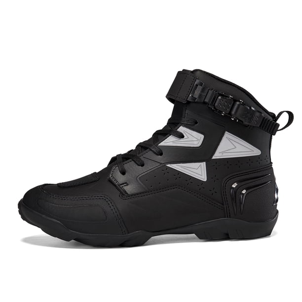 Botas De Moto Y Zapatos De Moto Para Todas Las Estaciones Para Hombre Y Mujer,Negro plata,47