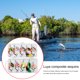 thumbnail image 5 of 10 Uds. De cebos giratorios de pesca, Kit de Señuelos de pesca giratorios de Metal coloridos, señuelos de cuchara, 5 of 6