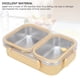 thumbnail image 4 of Fiambrera De Acero Inoxidable, Contenedores Portátiles Para Almacenamiento De Alimentos, Fiambrera De Metal De 1,2 L Con 2 Compartimentos, Mantiene La Comida Caliente Y Sabrosa,, 4 of 7