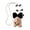 big black bow-mobile phone back cl, variant on Colorful Furry Bear Keychain Adorable Toy Bear Pendant Stuffed Key Rings Bag Phone Keys Pendants for Couple