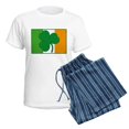 thumbnail image 5 of CafePress - Shamrock Ireland Flag Women's Light Pajamas - Women's Short Sleeve Print T-Shirt and Pants Light Cotton Pajama Set, 5 of 7