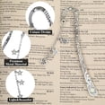 thumbnail image 4 of Metal Bookmark 3D Vintage Sun Moon Stars Glow in The Dark for Women Book Lovers  (Silver Color), 4 of 4