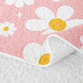 thumbnail image 5 of Erosebridal Simple Daisy Prints Quilt Full,Cute Floral Full Bedspread Sets For Girls,3pcs, 5 of 7