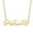 Gold, variant on Personalized Planet Women's Gold Over Sterling Fancy Script Name Necklace