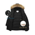thumbnail image 6 of WenVen Women's Winter Coat Warm Puffer Jacket Waterproof Winter Parka Coat with Hood Black L, 6 of 8