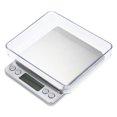 thumbnail image 3 of Graflsoa Compact Stainless Steel Kitchen Scale with Dual Trays, Precision 500g/0.01g, Jewelry Scale, Tare Function, No Battery Included, ABS Material, Multi-Unit Conversion, 3 of 6