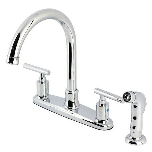 Kingston Brass FB7791CMLSP Manhattan Robinet de Cuisine 8 Po., Chrome Poli