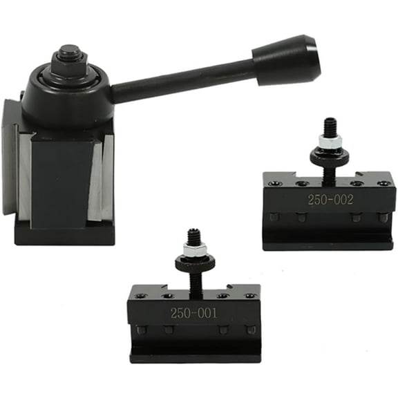 labwork 3Pcs OXA Wedge Type Tool Post Set 250-000 FX Wedge Type Tool Post 250-001, 250-002 Quick Change Turning and Facing Holder Fit for Lathe