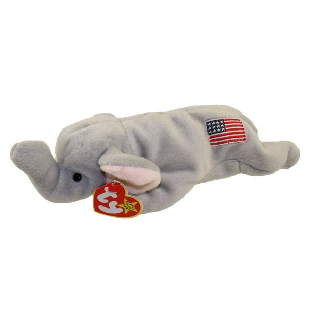 TY Beanie Baby RIGHTY the Elephant (Original Release 4th Gen hang