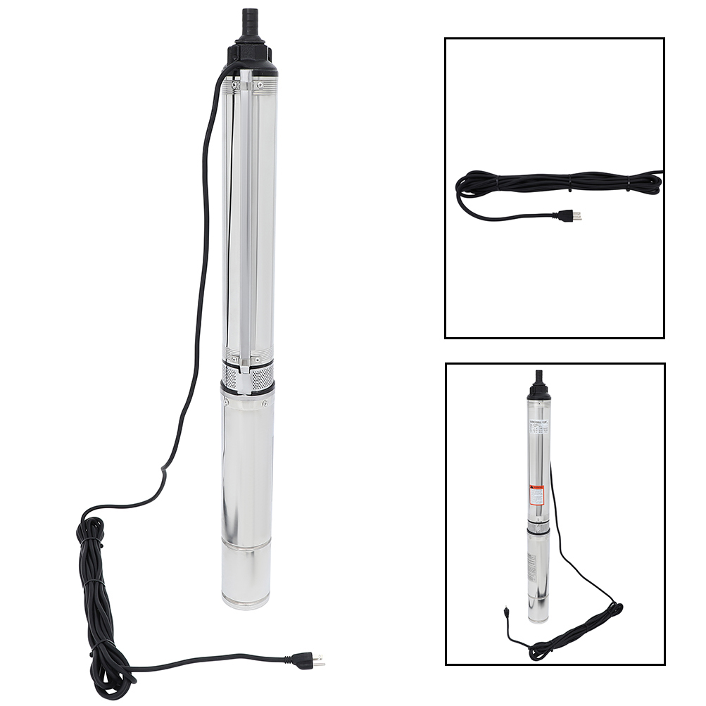 SCITOO Deep Well Pump 2 hp 42GPM Submersible Pump for Garden Home Agricultural Irrigation 440ft/134m 220V-240V / 50Hz