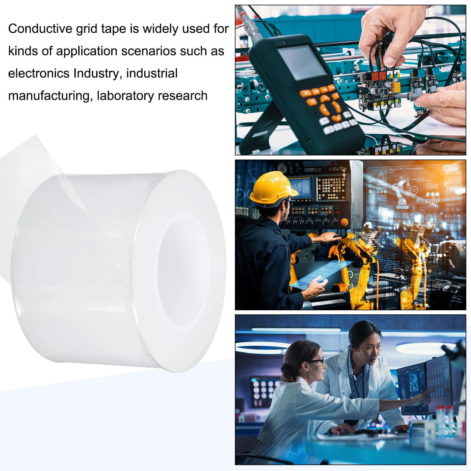Removable Protective Film Tape, 4 Inch x 656 ft PE Surface Scratch Film Tape Clear