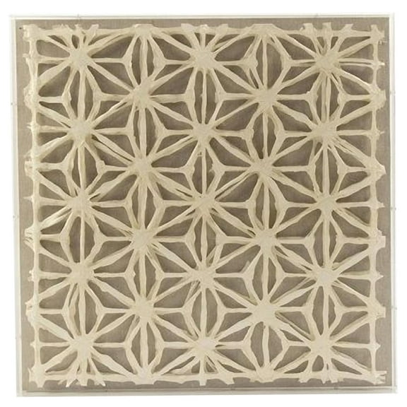 Wall Art Abstract Paper Linen Velvet Acrylic Framed