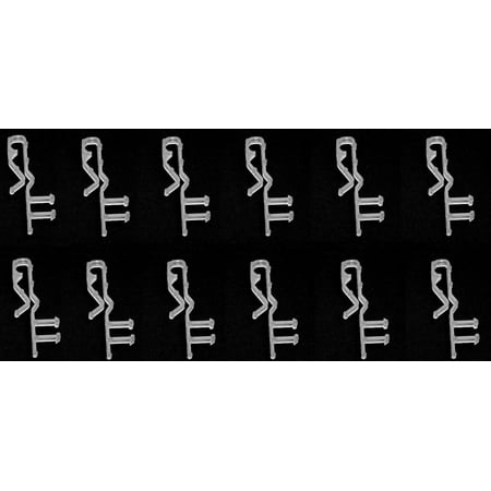 12 Pack Of Hidden Valance clips faux and real wood window blinds 2