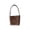 Coffee, variant on Woven Tote Bag Leather Bucket Bags for Women Summer Hobo Handbag Beach Vacation Purse Vintage Shoulder Bag for Travel