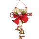 thumbnail image 3 of Campana de Navidad Colgante de decoración navideña colgante de árbol de Navidad (campana redonda roja + dorada) oso de fresa Electrónica, 3 of 3