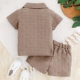 thumbnail image 5 of NOLDARES Toddler Boys Dinosaur Print Short Sleeve T-Shirt Shorts Set Casual Summer 2 Piece Outfit Blazer,12-18 M, 5 of 9