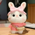 thumbnail image 2 of Jindong Mascot Doll Small White Rabbit Doll Plush Toy Rabbit Doll New Year's Gift, 2 of 6