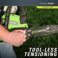 thumbnail image 5 of Greenworks Tronçonneuse Sans Fil 24 V, Batterie 2,0 AH Incluse, 20362, 5 of 5