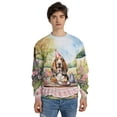 thumbnail image 4 of Happy Mother's Day Basset Hound with Sweets and Flowers at a Picnic All Over Print 3D Sweatshirt Unisex Merch Bassets Dog Breed Lovers Gifts Idea - 13005, 4 of 6