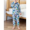 thumbnail image 4 of QEFJNO 2-8Y Kids Boys 100% Cotton Pajamas Set Toddler 2-Piece Long Sleeve Sleepwear Little Boys Engineering Vehicle Pjs, 4 of 10