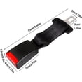 thumbnail image 2 of 4 Pack 9-inch Polyester Seat Belt Extender for Cars Universal Seat Belt Car Buckle Extension Buckle Up (7/8" Tongue Width), 2 of 7