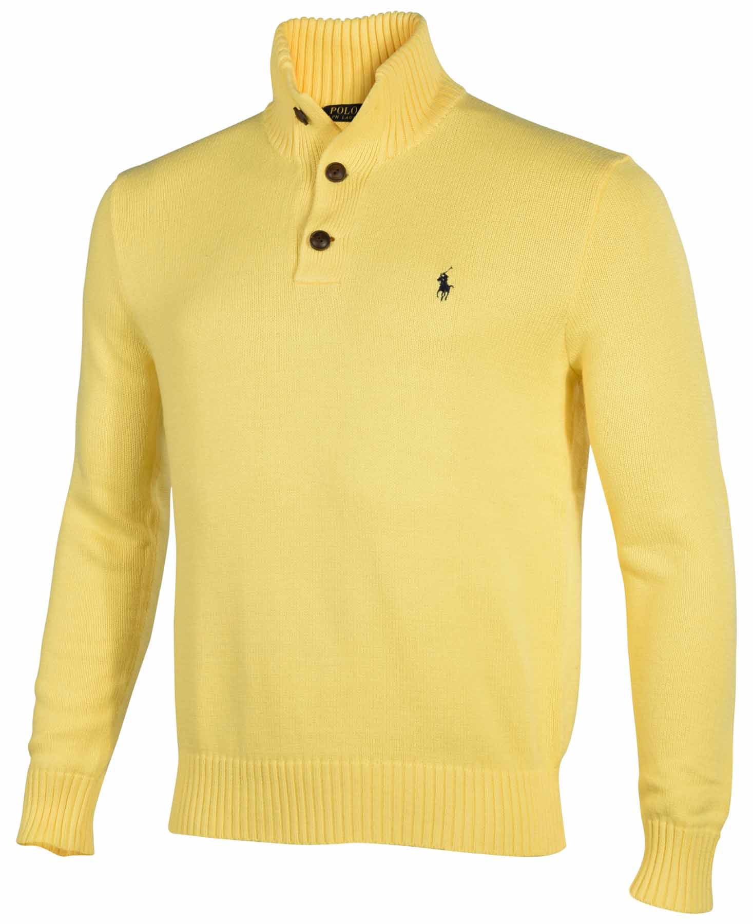 polo button sweater