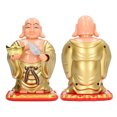 thumbnail image 4 of Estatua de Buda Sonriente, Swing Swing Solar Starking Head Estatua Budista Budista Colores Brillantes Sensado de Luz de la Fortuna para la Oficina, 4 of 7