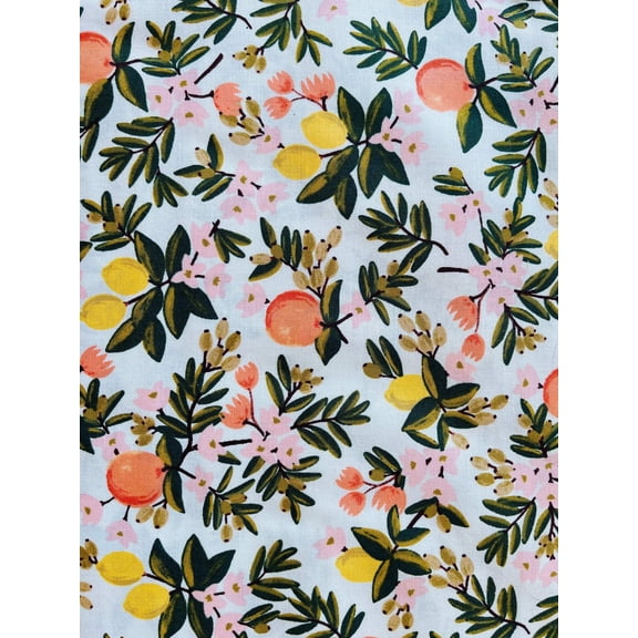 Primavera - Citrus Floral - Mint Fabric - Rifle Paper Co - Cotton   Steel - Quilting Cotton Fabric - RP300-MI2