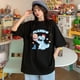thumbnail image 5 of Camiseta de mujer, tendencia retro, cuello redondo, camiseta de gran tamaño, dinosaurio, pura, suelta, salvaje, camisetas de manga corta para hombre, Harajuku, 5 of 5