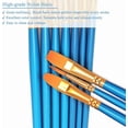 thumbnail image 4 of BOSOBO Paint Brushes Set, 2 Pack 20 Pcs Round-Pointed Tip Nylon Hair Artist Acrylic Paint Brushes for Acrylic Painting Oil Watercolor, Face Nail Art, Canvas, Miniature Detailing & Rock Painting, Blue, 4 of 10
