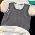 thumbnail image 2 of Men's Tank Tops Undershirt Solid Color Padded Thickened Warmth Shoulder Support Comfortable Breathable Casual Athletic Wear Mens Casual Crew Neck Basic Tees, 2 of 5