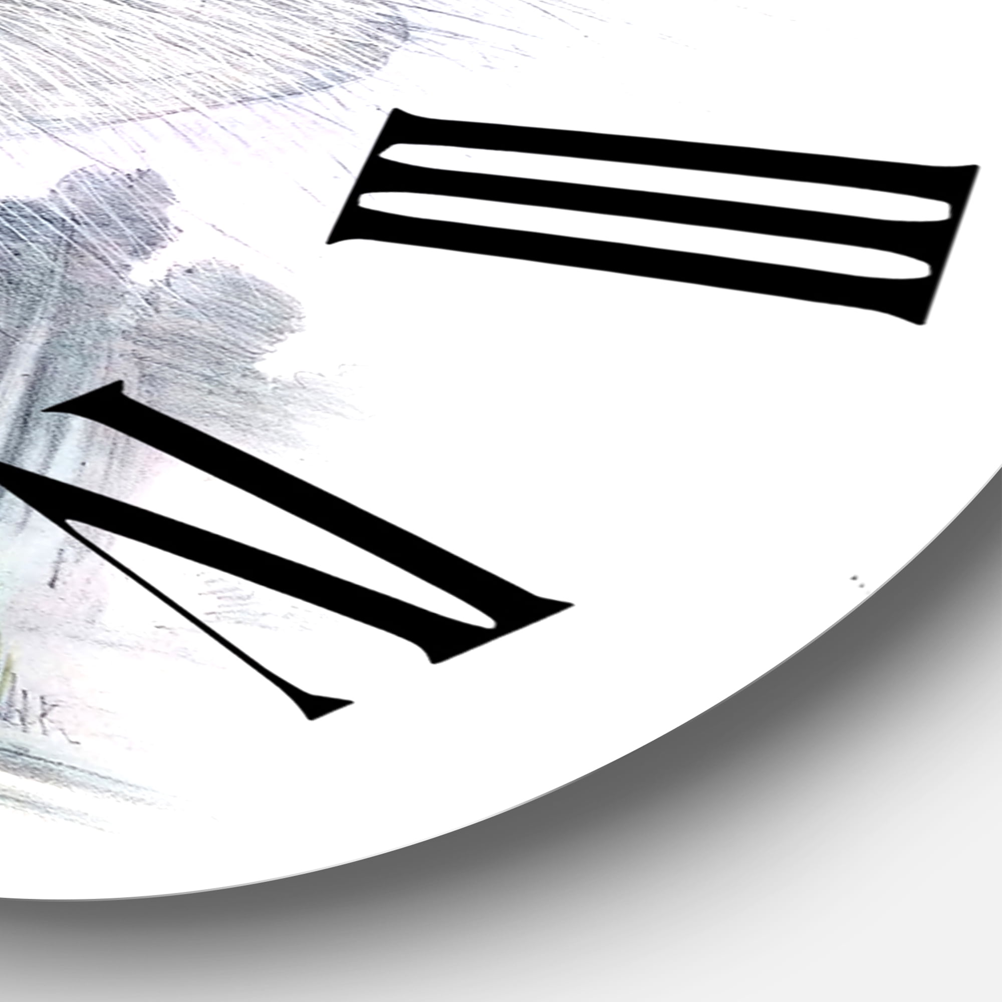 Designart 1 in Quartz Traditional Wall Clock