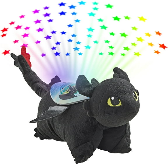 Pillow Pets NBCUniversal How to Train Your Dragon Sleeptime Lite - Toothless Plush Night Light
