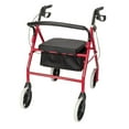 thumbnail image 2 of Favory Bariatric Rollator Walker - Extra Wide Design, Padded Seat & High Weight Capacity, Durable Construction, Ideal for Bariatric Users, Perfect for Home/Outdoor,Red, 2 of 10
