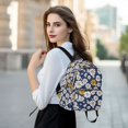 thumbnail image 6 of FORMRS Mini Backpack Purse for Women Quilted Travel Daypack Casual Shoulder Bag, Retro Daisy Pattern, 6 of 7